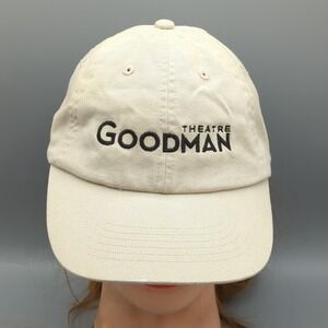 GOODMAN THEATRE Chicago Hat Youth Adjustable Cap Head Shots Cotton Tan